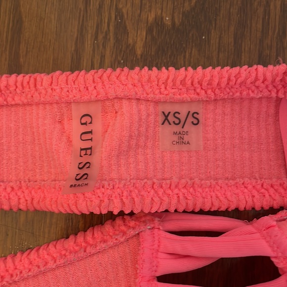 Guess hot neon pink bikini top - Picture 4 of 5